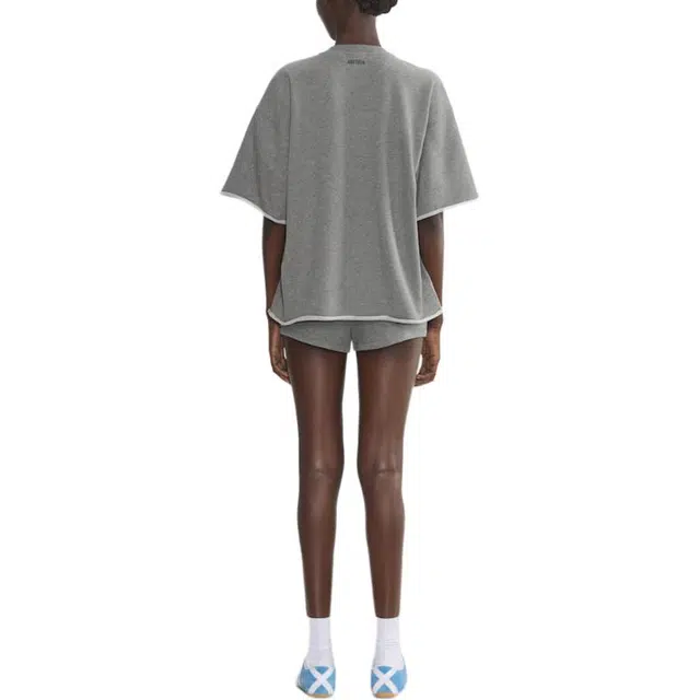 ARITZIA SS25 Terry Sweatfleece Boyfriend Raw-hem T-shirt T