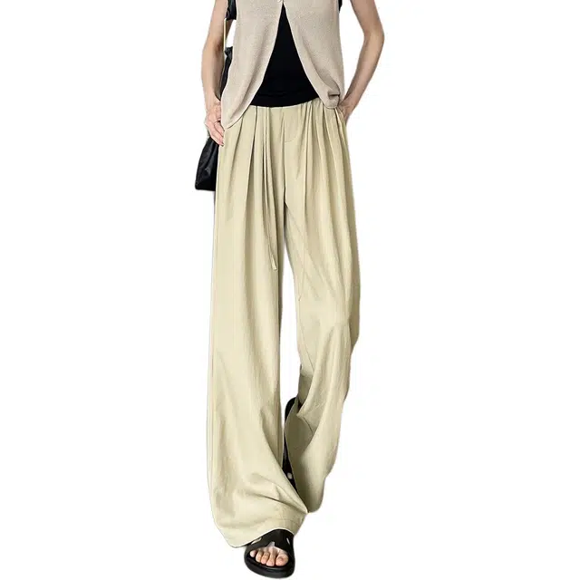 惟熙 冰爽凉凉垂坠感慵懒风山本裤休闲裤 女款