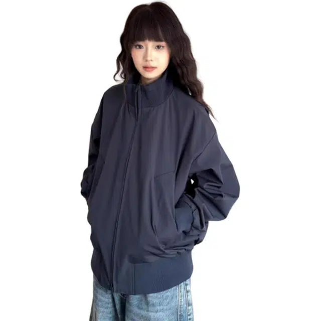 单爵 美式高级感立领外套男冬季加厚加棉飞行夹克棉服 男女同款