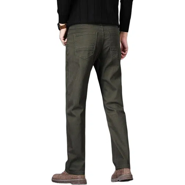 炳盛 春秋季宽松直筒弹力高端商务百搭休闲长裤牛仔裤 男女同款