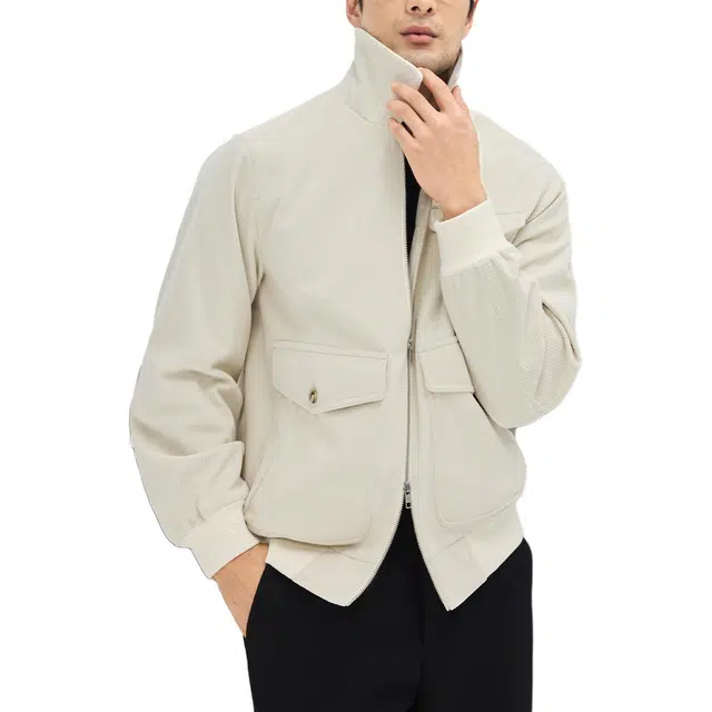 丹宁哲学 【英伦老钱风】高档抗皱棉感灯芯绒 秋冬男士工装翻领夹克 男款
