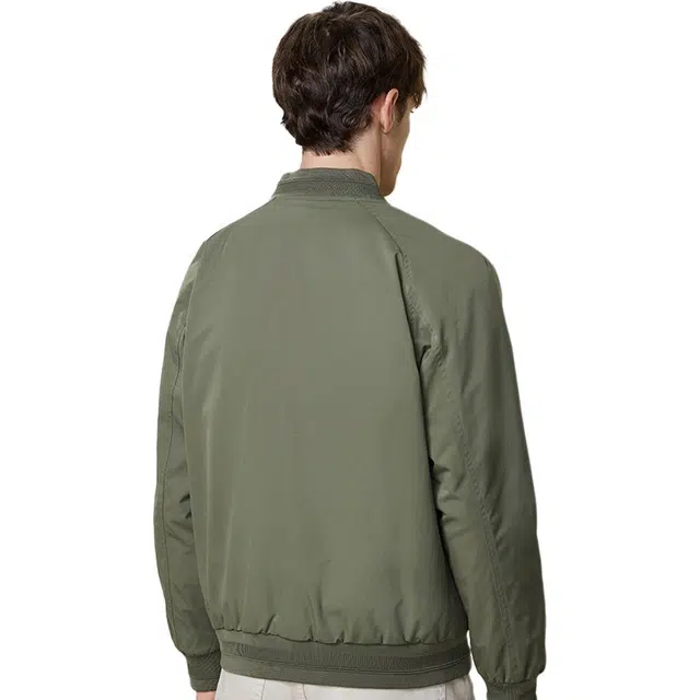 红豆 挺括有型飞行服棒球领休闲通勤工装百搭拉链耐皱易打理外套夹克 男款