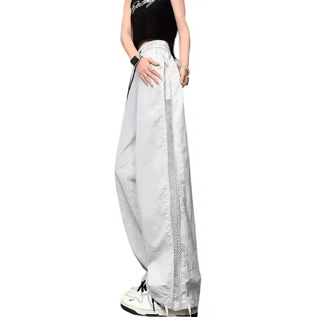 单爵 网眼速干薄款侧边拉链机能工装户外徒步登山休闲裤 男女同款