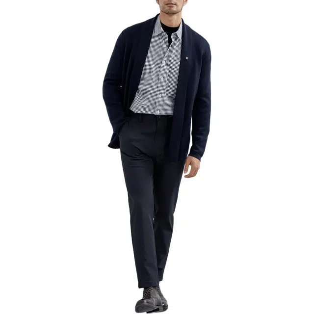 丹宁哲学 意式绅士 德国扬子可机洗纯羊毛纱 男士针织衫 男款