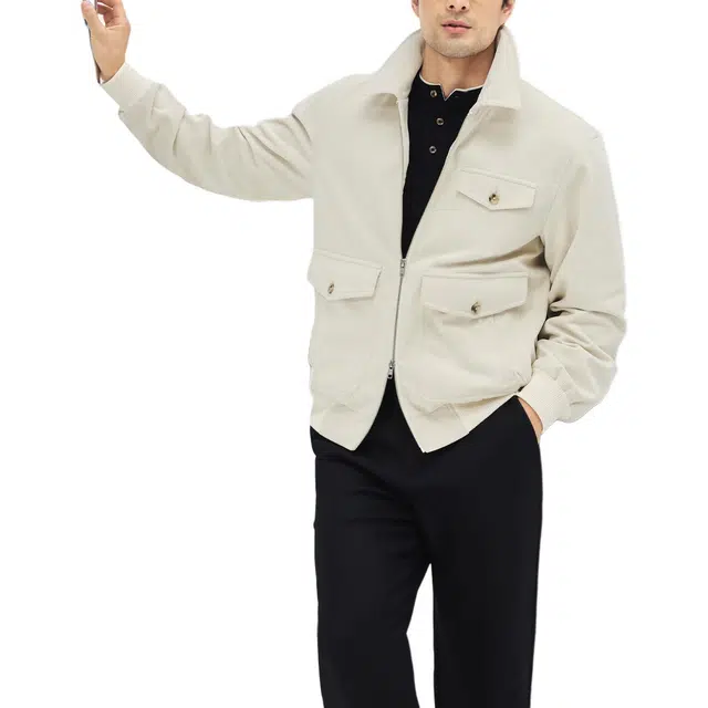 丹宁哲学 【英伦老钱风】高档抗皱棉感灯芯绒 秋冬男士工装翻领夹克 男款