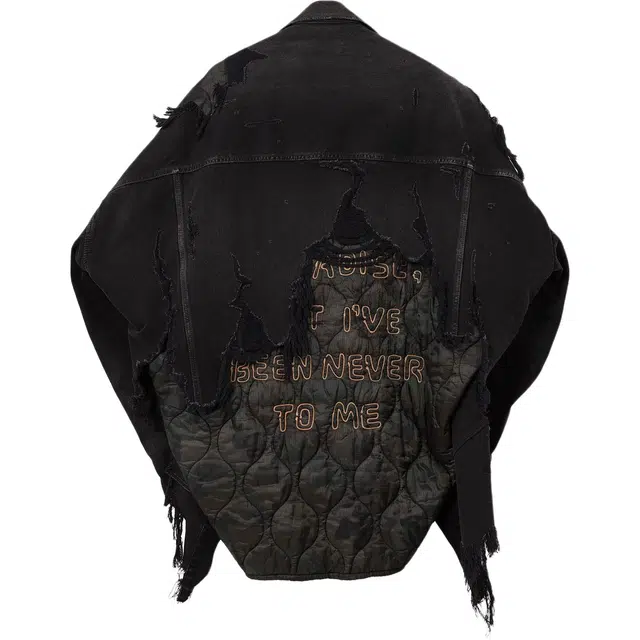 Maison Mihara Yasuhiro FW25 Military Jacket Layered Denim Jacket 2025