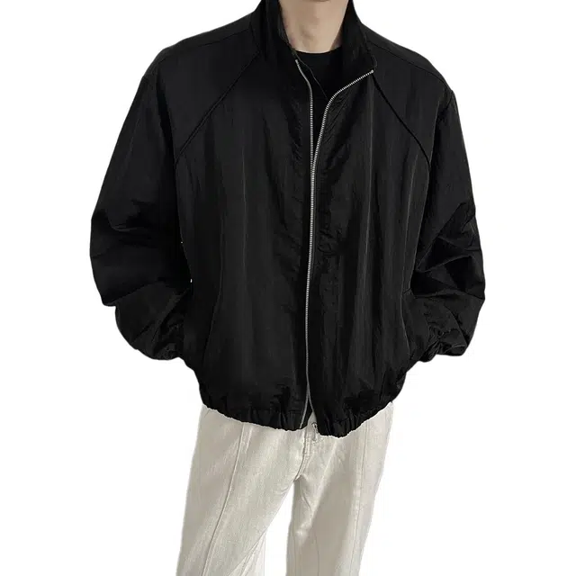 冈哉  美式复古短款飞行纯色宽松痞帅个性潮流潮牌时尚慵懒感日常通勤柔软舒适亲肤运动户外夹克  男女同款