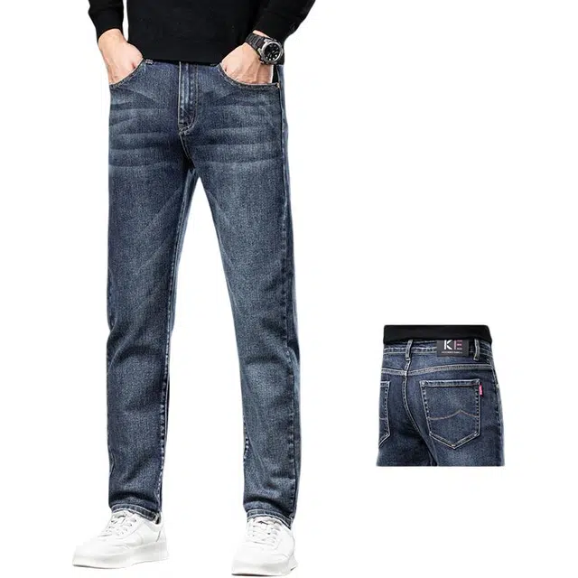 金盾 秋冬百搭商务显瘦牛仔裤 男款