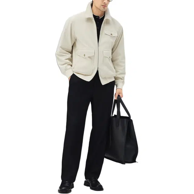 丹宁哲学 【英伦老钱风】高档抗皱棉感灯芯绒 秋冬男士工装翻领夹克 男款