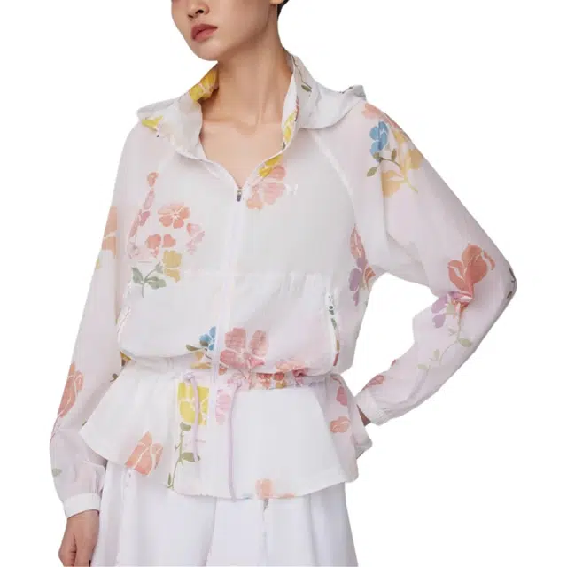 安娜苏 印花立领抽绳防晒服 女款
