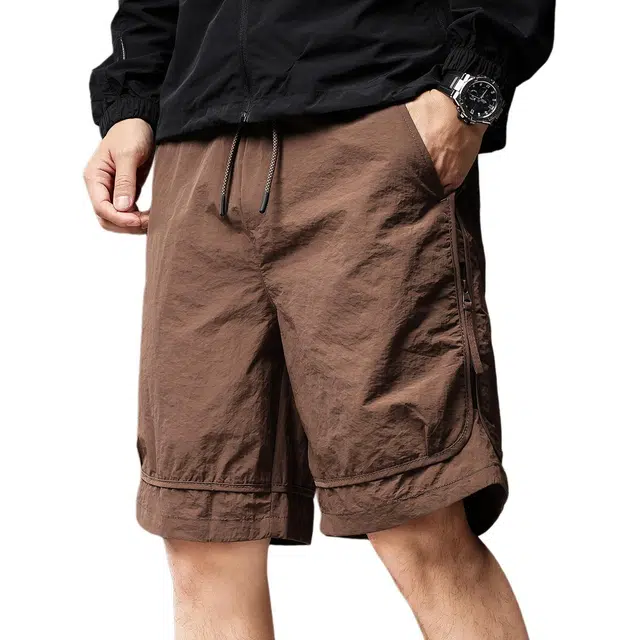 贵色 帅气个性宽松薄款运动五分中经典高街潮牌工装短裤 男女同款