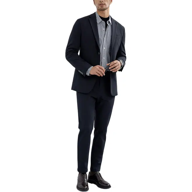 丹宁哲学 抗皱免烫弹力面料 高品质修身休闲西装 男款