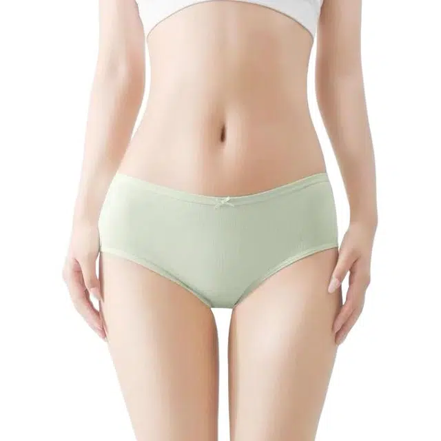 品彩 中腰舒适精梳棉纯色三角裤内裤 女款