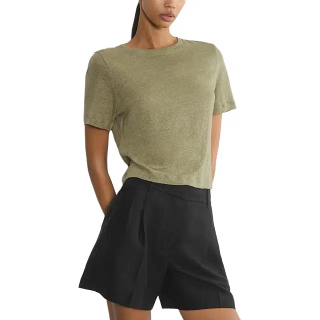 ARITZIA SS25 Babaton Loom Linen Function T-shirt T