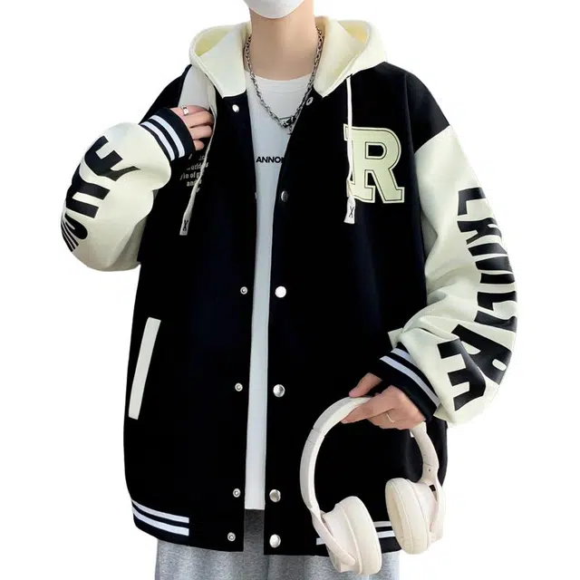 太子龍 品牌美式棒球服男春秋季潮牌宽松纯棉青少年百搭休闲运动外套夹克 男款