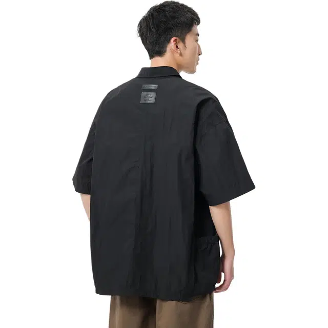 米素力 时尚潮流宽松工装短袖衬衫 男款