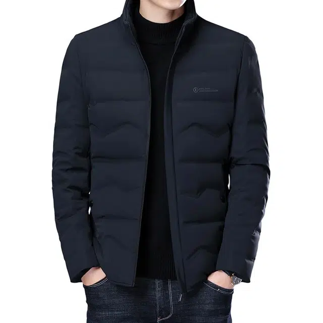 太子龍 商务休闲立领舒适百搭纯色长袖棉服 男款