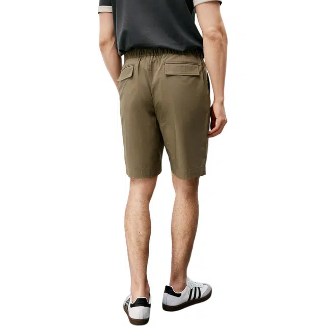 丹宁哲学 高档抗皱纯色中腰休闲短裤 男款