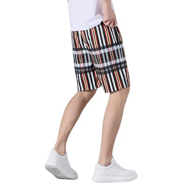 大白鲨 冰丝薄款休闲运动五分裤美式痞帅沙滩裤男裤子潮短裤 男款