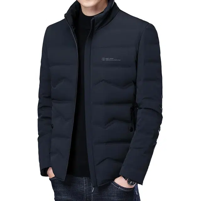 太子龍 商务休闲立领舒适百搭纯色长袖棉服 男款