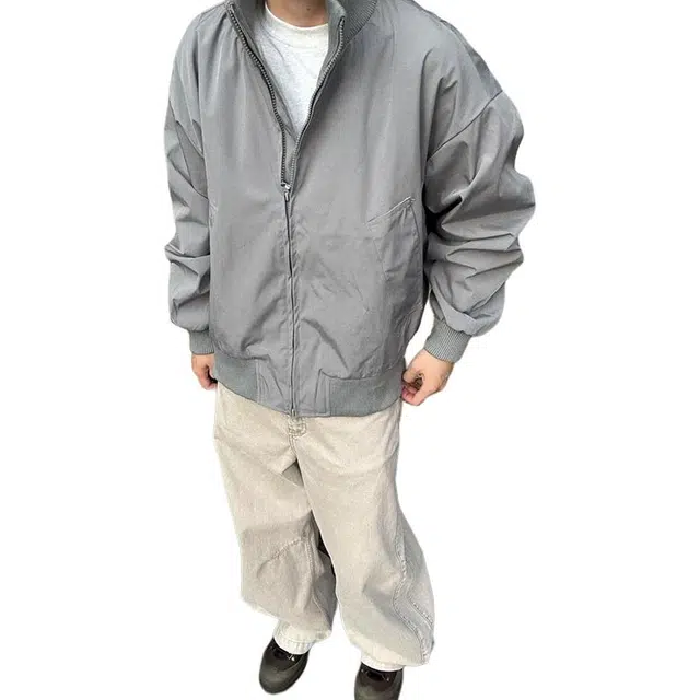 单爵 立领飞行员外套男款秋季美式硬汉穿搭高级感哈灵顿短夹克 男女同款