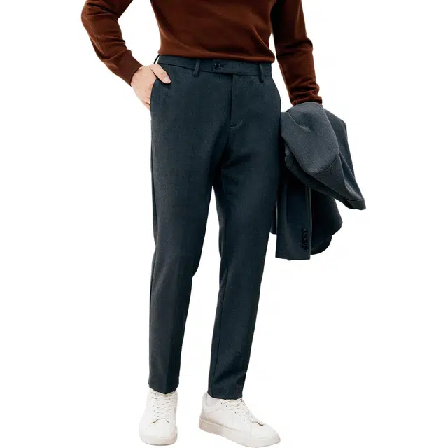 丹宁哲学 厚款易打理免烫面料 通勤百搭休闲裤 男款