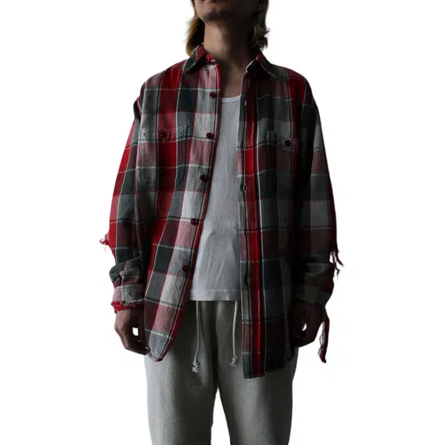 bowwow SS25 C30 5th ANNIVERSARY ITEM5th ANNIV. REPAIR AGEING FLANNEL