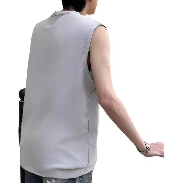 单爵 港风宽松休闲上衣背心 男女同款