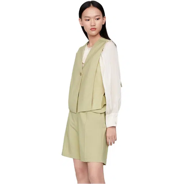 艾莱依 时尚设计感荷叶边领长袖衬衫 女款