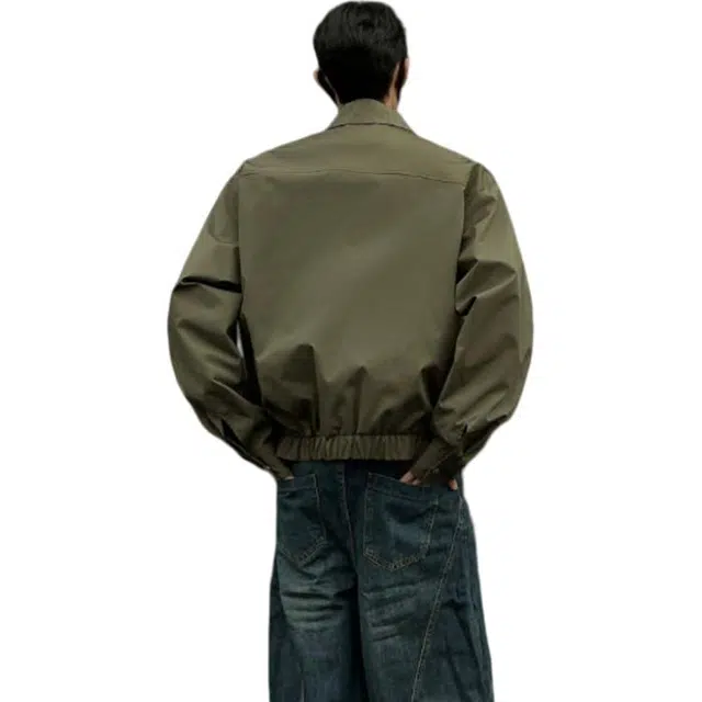 黑马漫画 美式工装外套男款秋季痞帅硬汉风立领短夹克 男女同款