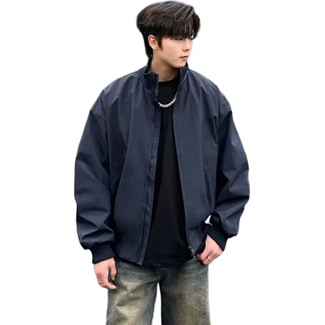 单爵 飞行员上衣男款春秋美式高街痞帅棒球服潮牌夹克 男女同款