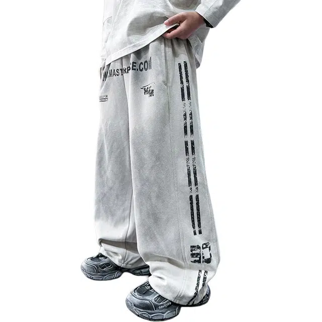 黑恐龙牛仔裤 春秋款中大童春季宽松韩版长裤 青少年