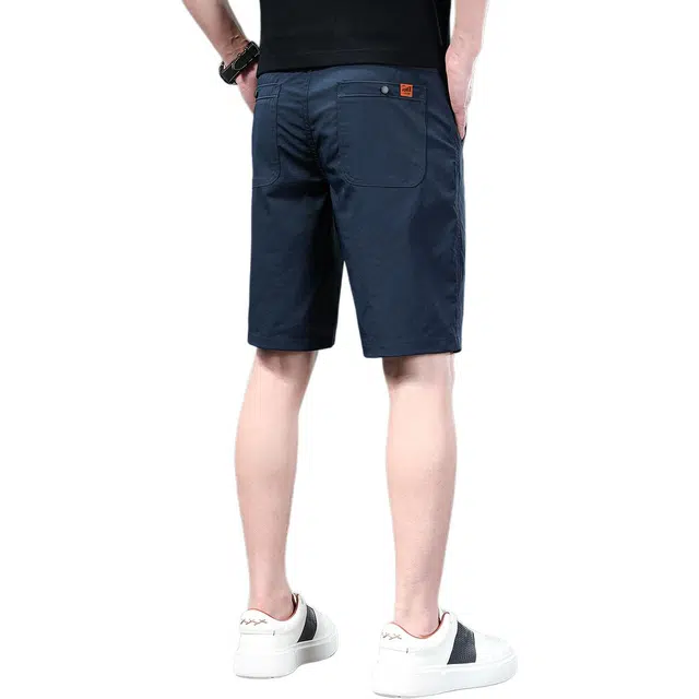 炳盛 高端夏季商务弹力百搭透气五分裤休闲短裤 男女同款