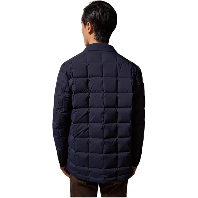 迪柯尼 时尚方格纯色休闲羽绒服 男款