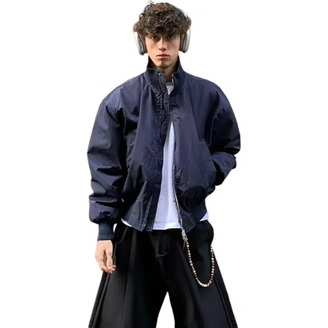 单爵 美式飞行外套男款秋季高级感痞帅工装短款夹克 男女同款