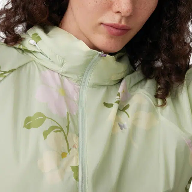 安娜苏 印花抽绳立领 防晒防晒服 女款