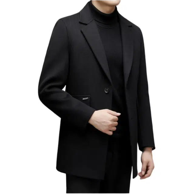 太子龍 高端毛呢呢子双面呢冬季西装 男款