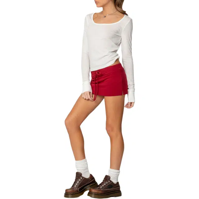 edikted Bayside Slitted Micro Skort