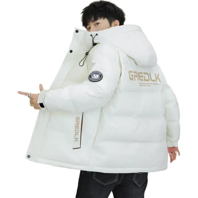 太子龍 加厚连帽舒适百搭休闲长袖棉服 男款