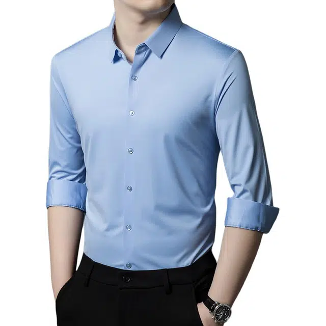 卡丹狄诺 高弹无痕轻商务休闲凉感舒适百搭长袖衬衫 男款