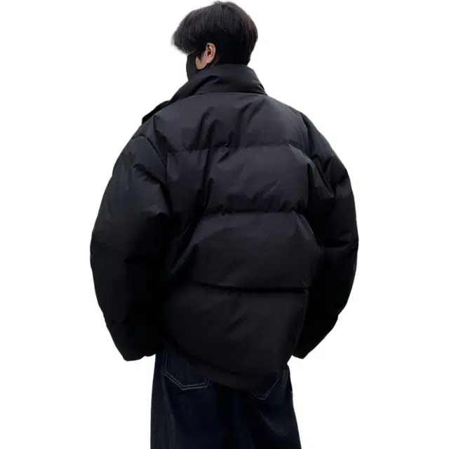 单爵 假两件牛仔拼接棉衣夹克棉服 男女同款