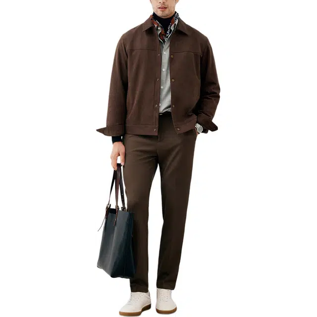 丹宁哲学 高端色织机洗格子长袖翻领标准衬衫 男款