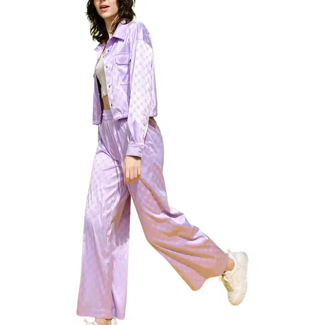 安娜苏 印花阔腿防晒休闲裤 女款