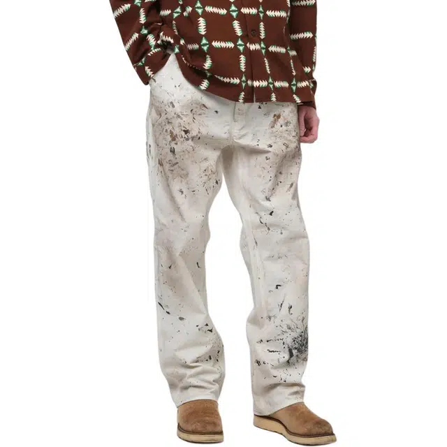 bowwow FW25 PAINTER'S PAINT STAINED PAINTER PANTS