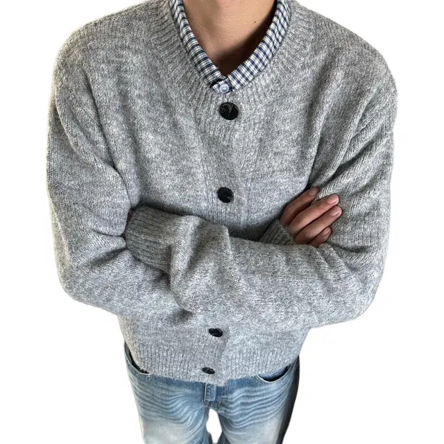 拓菲 美式复古开衫男款秋季韩系高级感外套宽松百搭针织衫 男女同款