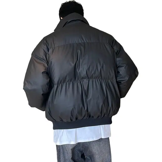 黑马漫画 棉衣男宽松短款冬季潮牌加厚保暖棉袄情侣面包服棉服 男女同款