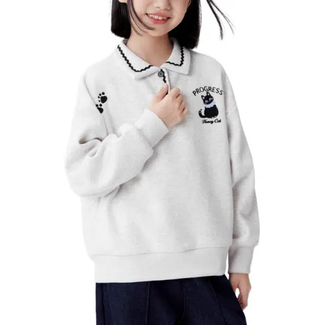 左西卫衣 加绒套头保暖长袖 儿童款