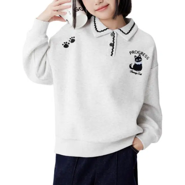 左西卫衣 加绒套头保暖长袖 儿童款