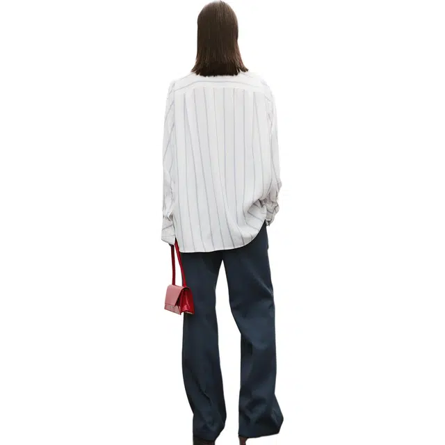 RECTO DOUBLE LAYER CUFFS STRIPE SHIRT