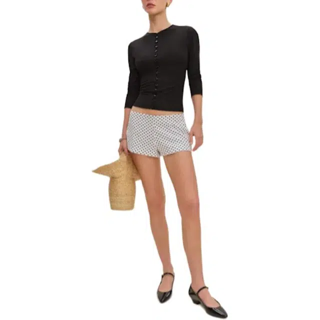 REFORMATION June Low Rise Linen Short